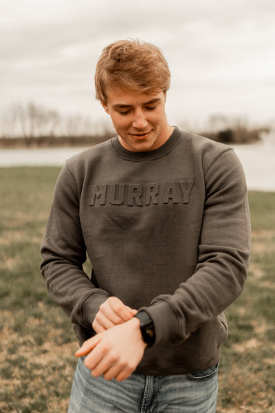 MURRAY CUSTOM EMBOSSED CREWNECK-CHARCOAL – Page